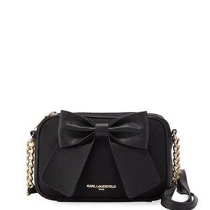 Karl Lagerfeld Paris Kris black bow crossbody